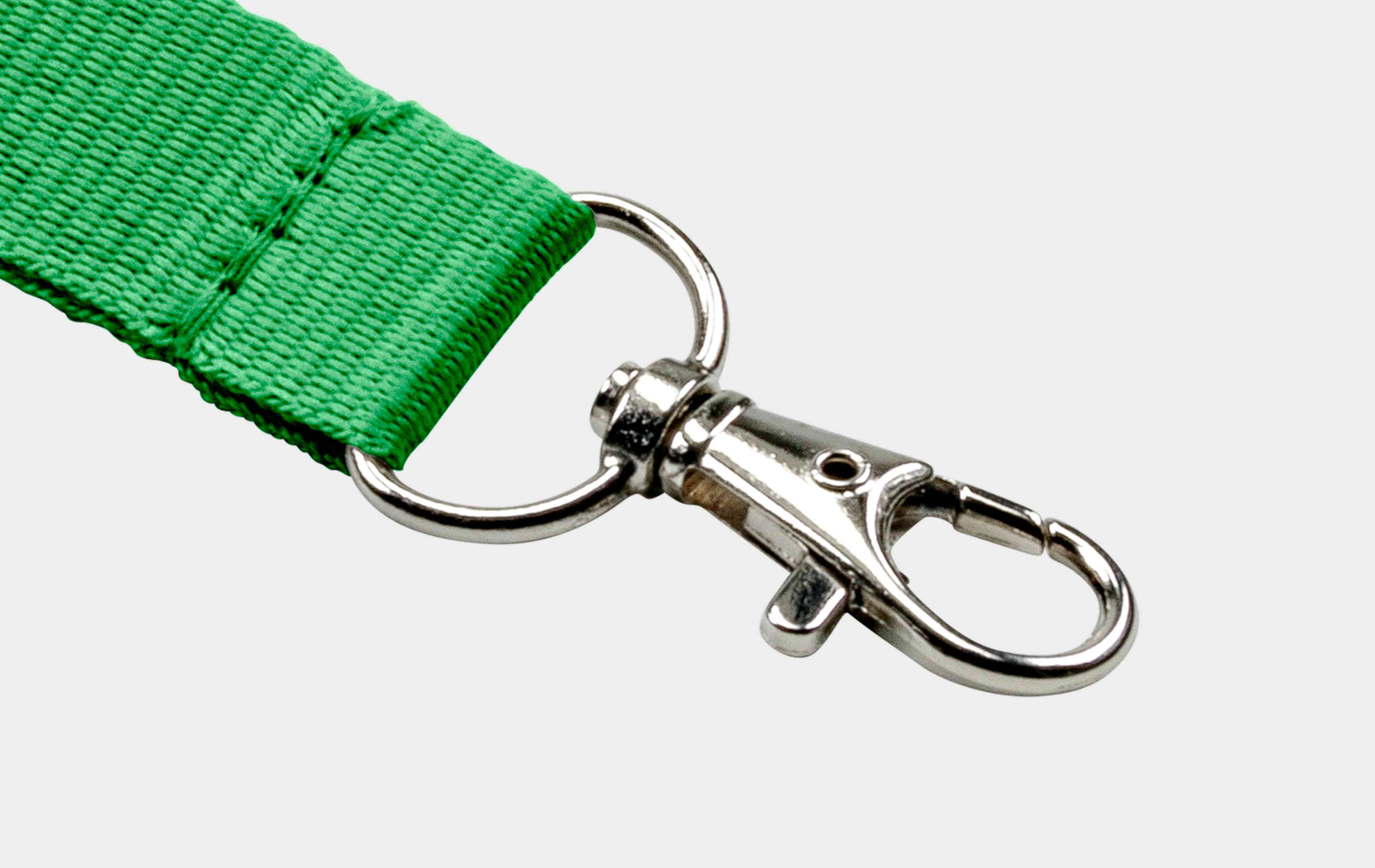 Schlüsselbänder 20 mm, easy going Haken, Sicherheitsverschluss, grün